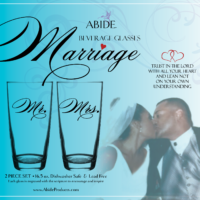 Abide Marriage Beverage Glasses